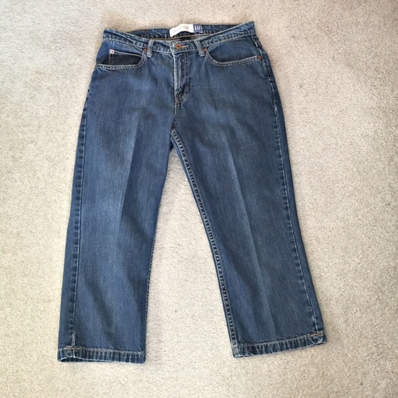 Gap Capri Jeans Pants Blue Denim Size 8 - Picture 5 of 7